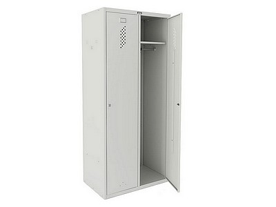 Металлический шкаф для одежды «Практик LS 21-80» - вид 1
