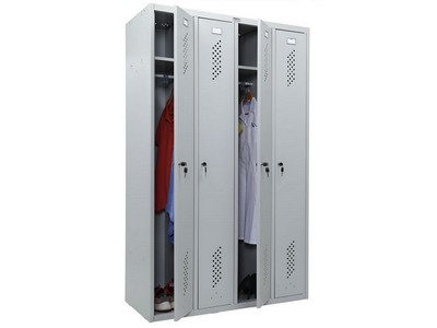Металлический шкаф для одежды «ПРАКТИК LS-41» - вид 1